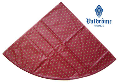 Round Tablecloth Coated (VALDROME / Picoli. red) - Click Image to Close